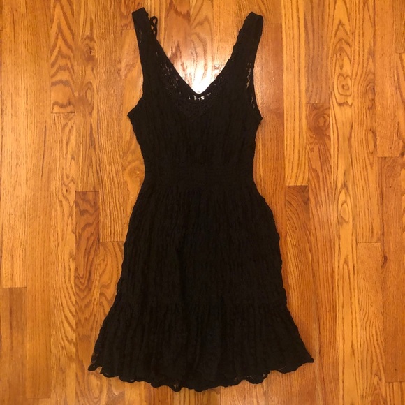 Free People Dresses & Skirts - Free People black knitted dress with slip